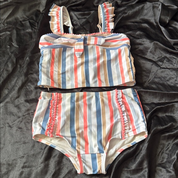 Nicole Miller Other - Striped Two-Piece Swimsuit